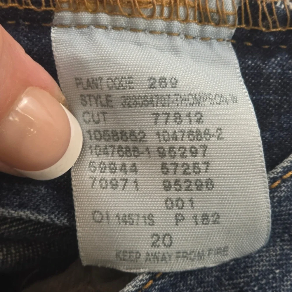 Polo Ralph Lauren Thompson Jeans Boys Size 20 Blue Straight Leg Denim 320084701